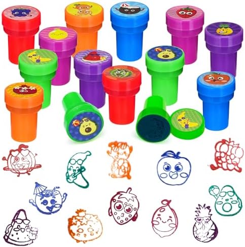 Cinrobiye 24 Pcs Summer Fruit Party Stampers