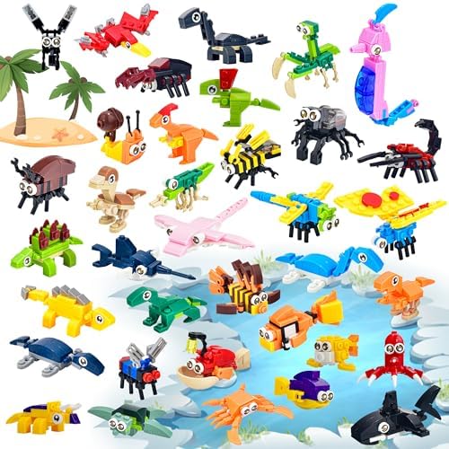 CASRRA 36 Packs Mini Building Blocks for Kids 4-8