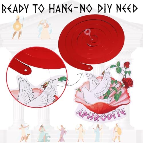 Greek Mythology Hanging Swirls Decor 30pcs Pre-Assembled