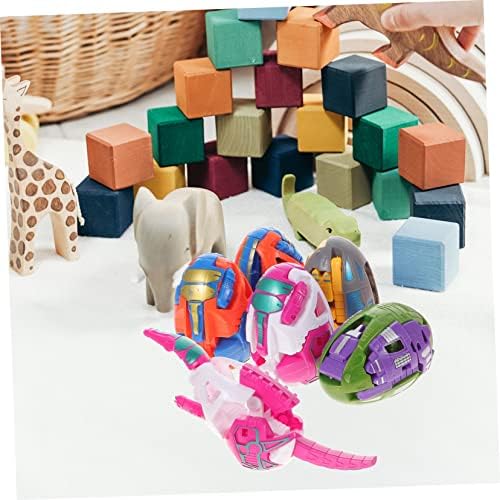6Pcs Dinosaur Deformation Egg Fun Transforming Models for Educational Play