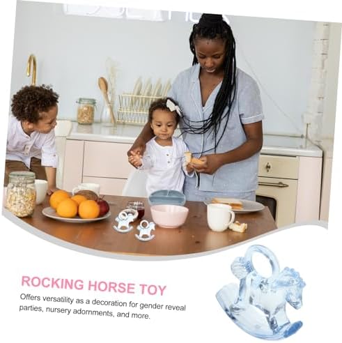48pcs Acrylic Rocking Horse Decorations for Boys Girls