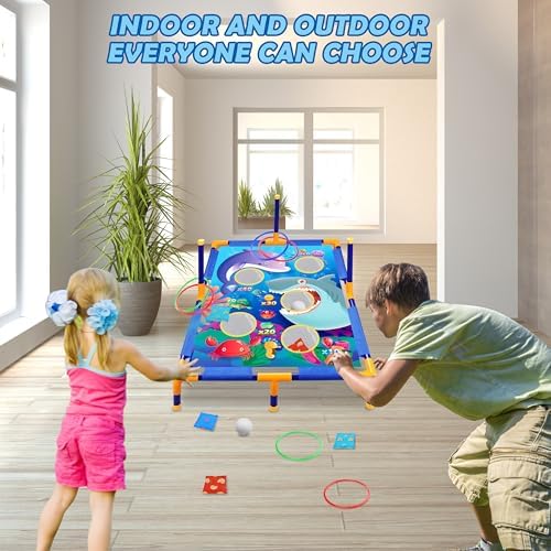 3-in-1 Bean Bag Toss Game Set for Kids and Family