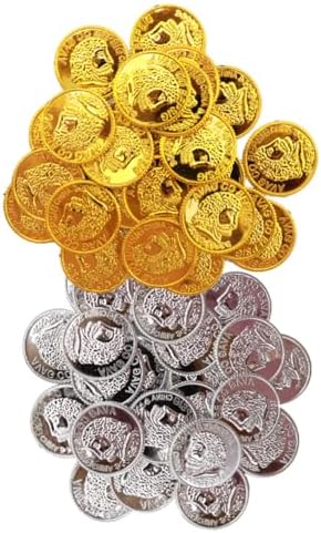 Plastic Pirate Treasure Coins for Parties and Events