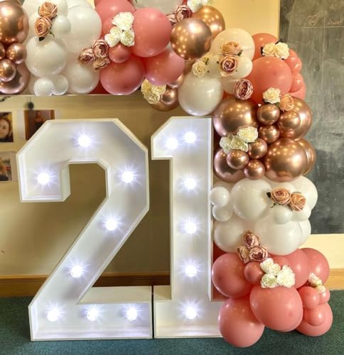 Retro Blush Pink Party Balloons 60 Pcs 12 Inch