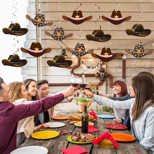 Maxdot 42 Pcs Western Cowboy Party Decorations