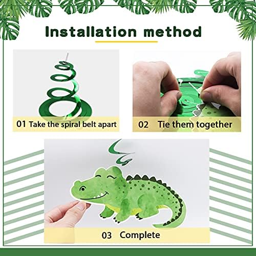 Jungle Animal Foil Ceiling Streamers 30 Pack Party Decor