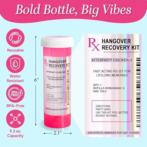Chug Buddy 1 Pre-Filled Hangover Kit for Bachelorette Party