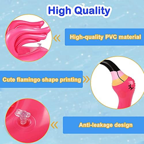 Camlinbo 15 Pcs Inflatable Flamingo Pool Game Set