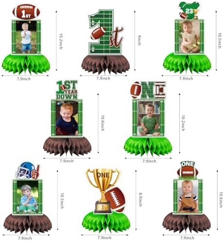 First Year Down Football Honeycomb Centerpieces