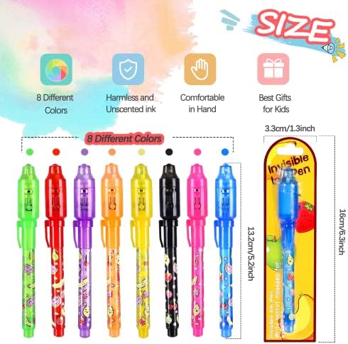 Tafulor Invisible Ink Pen Set for Kids 8PCS