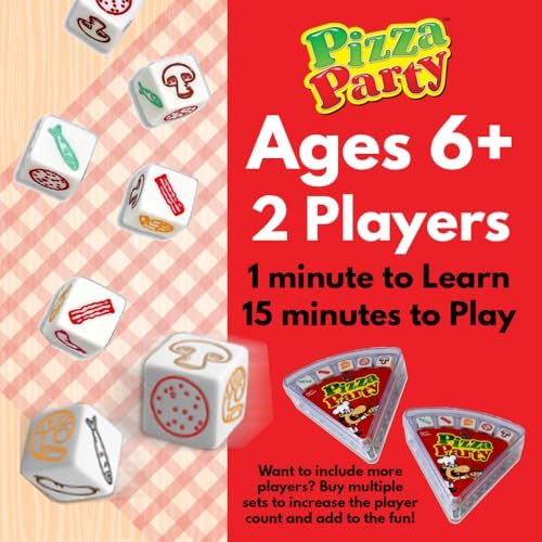 University Games Pizza Party Dice Game for Kids and Families