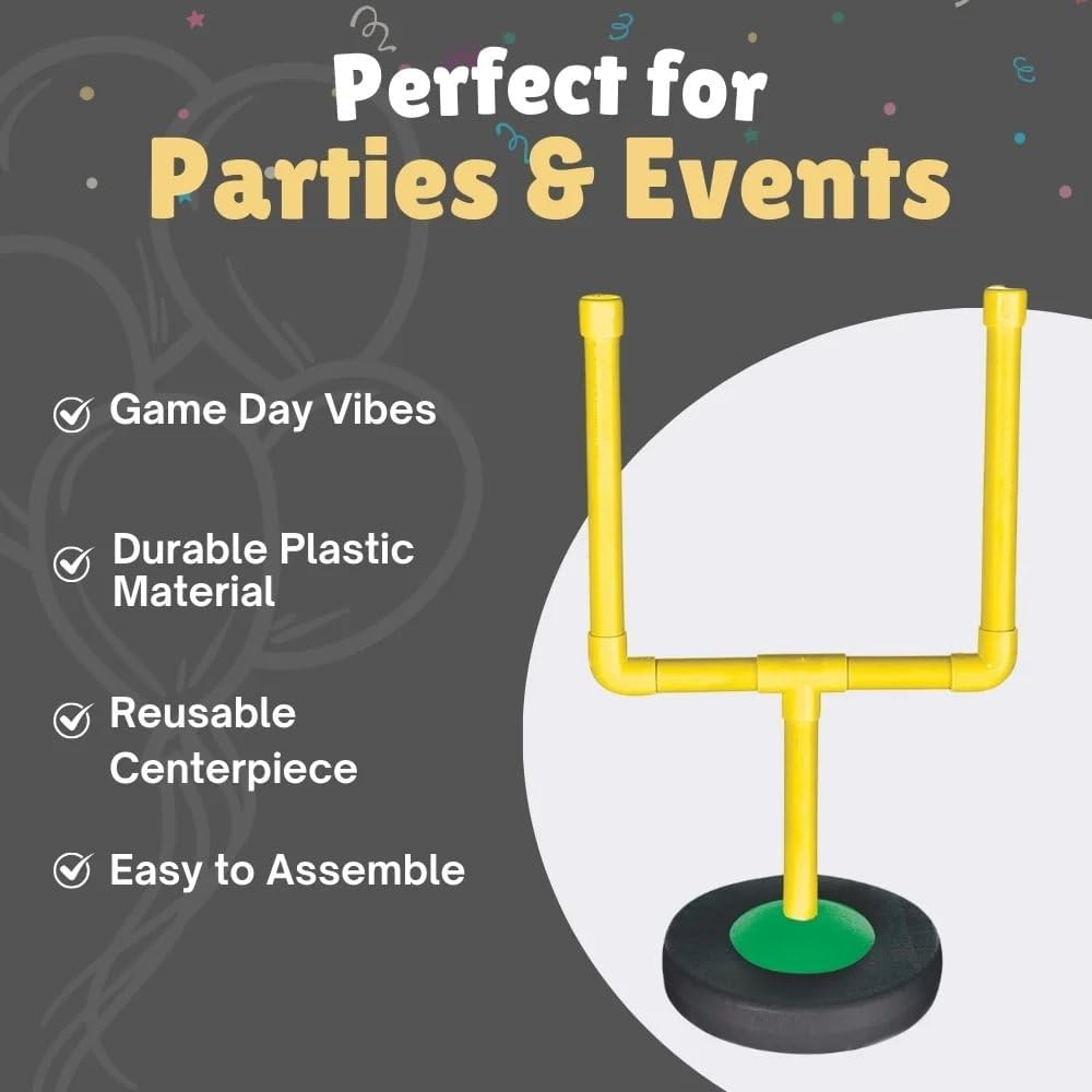 Amscan Pretty Party Centerpiece Plastic Football Goal Design