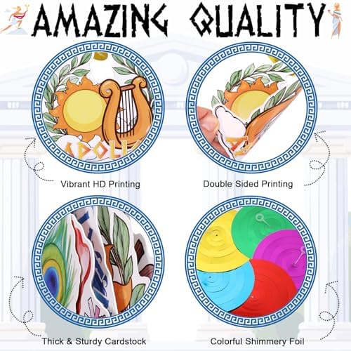 Greek Mythology Hanging Swirls Decor 30pcs Pre-Assembled