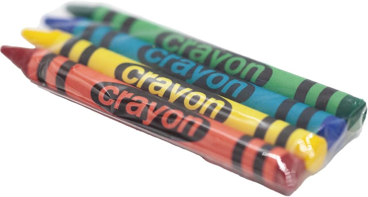 20 Sets of 4-Pack Mini Crayons - Non-Toxic for Kids