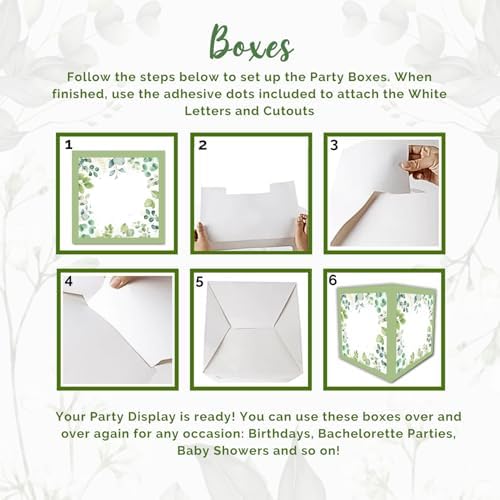 RainMeadow 215 PC Bridal Shower Decorations Olive Sage Green