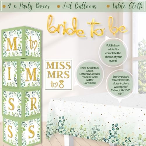 RainMeadow 215 PC Bridal Shower Decorations Olive Sage Green