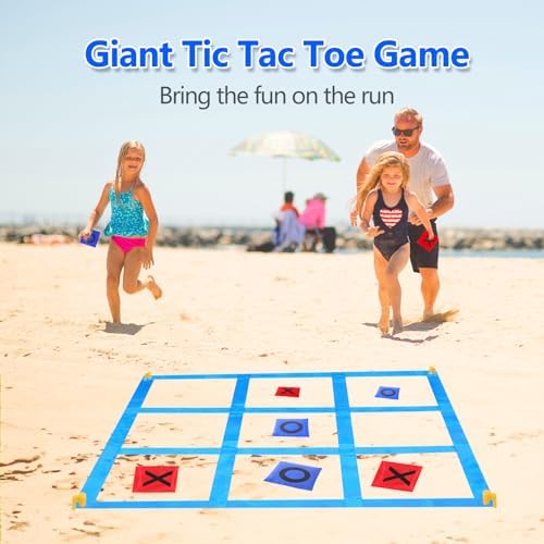 CWLAKON Outdoor Giant Tic Tac Toe Bean Bag Game Set