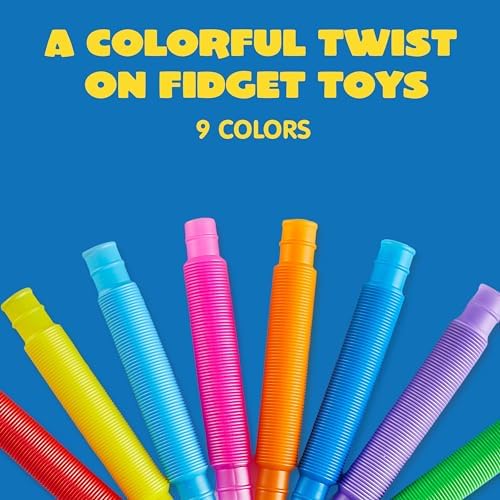 JOYIN 18 Pack Pop Tubes Sensory Toys for Kids