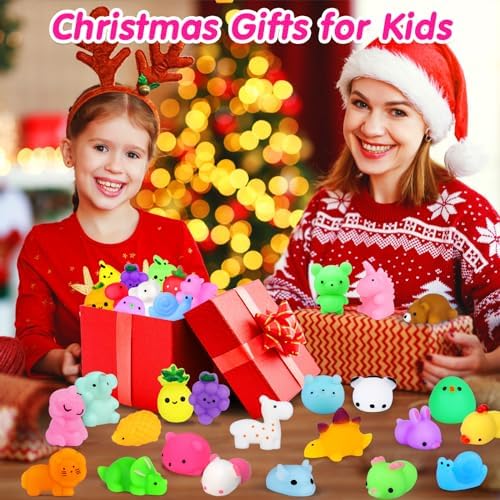OCATO 40pcs Mochi Squishy Toys Party Favors for Kids