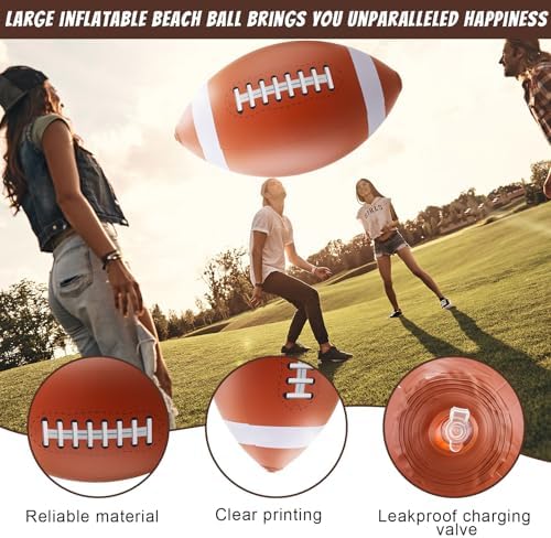 Lewtemi 27 Inch Giant Inflatable Football Set