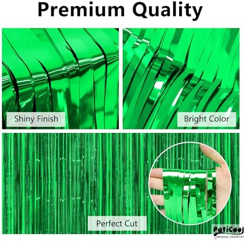 Green Streamers Party Decorations 4 Pack 32 x 82 FT