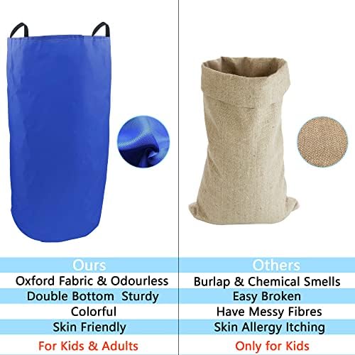 28PCS Potato Sack Race Bags with Gold Medals and Whistles