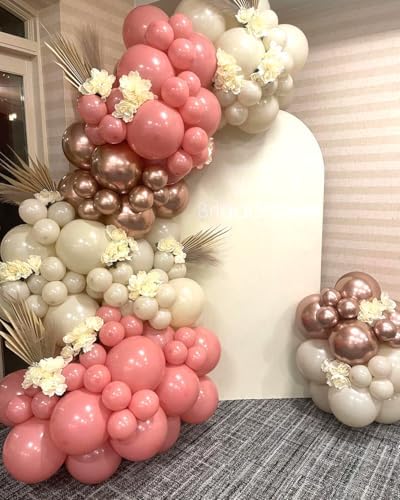 Retro Blush Pink Party Balloons 60 Pcs 12 Inch