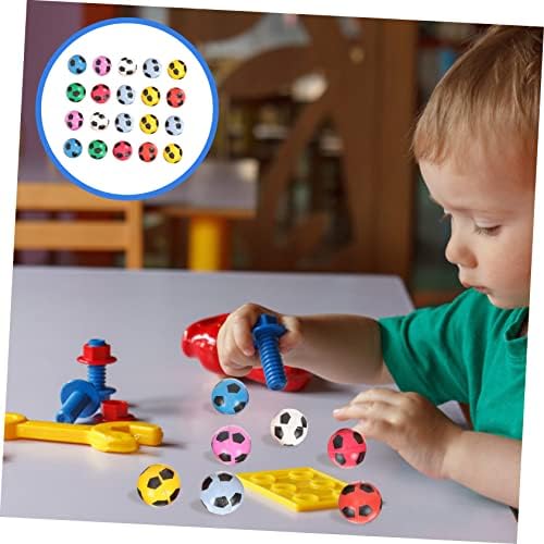 20pcs Soccer Pattern Bouncy Balls for Parties and Prizes