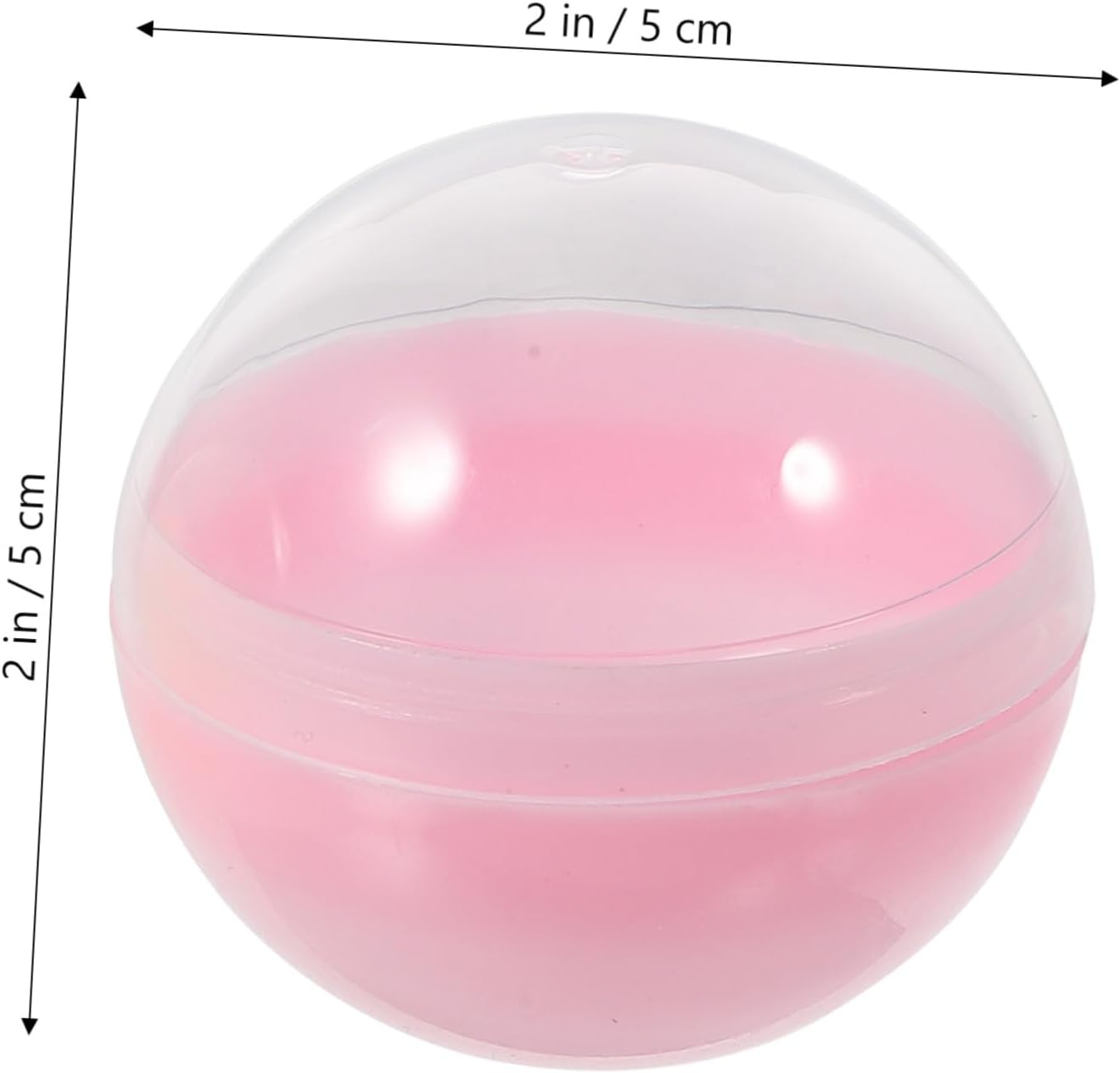 Toyvian 50pcs Fillable Mystery Machine Balls for Easter and Birthday Parties