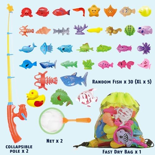 CozyBomB Magnetic Fishing Game Set for Kids