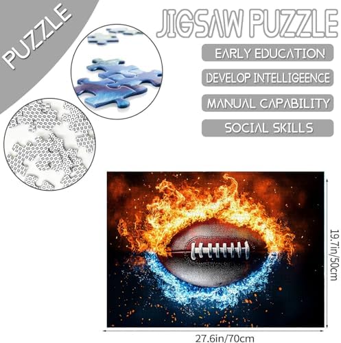 Tucocoo 1000 Piece Jigsaw Puzzle American Football Art