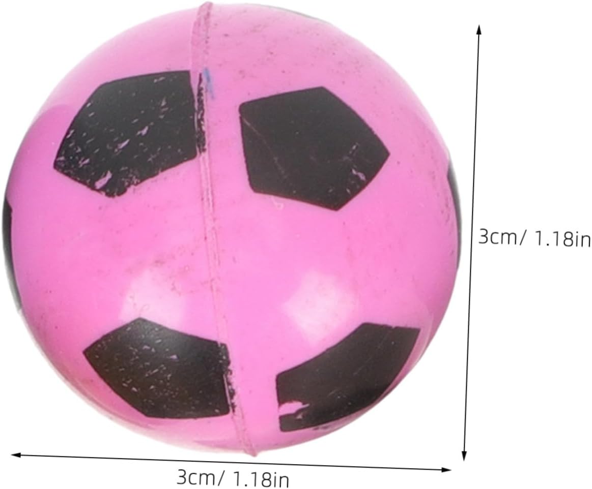 20pcs Soccer Pattern Bouncy Balls for Parties and Prizes
