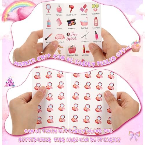 Liliful 35 Pcs Spa Party Bingo Set for 24 Players
