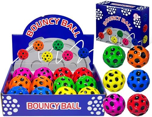 Poosue Bouncy Space Moon Balls - 12PCS Super Bouncy Kids Ball