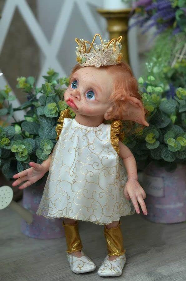 Handmade Reborn Elf Baby Doll 17 Inch Collectible