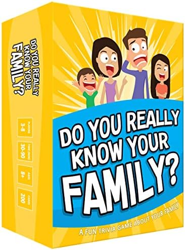 Do You Really Know Your Family Family Card Game