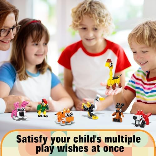 TWERF Party Favors Kids 30 Pack Animal Blocks Set