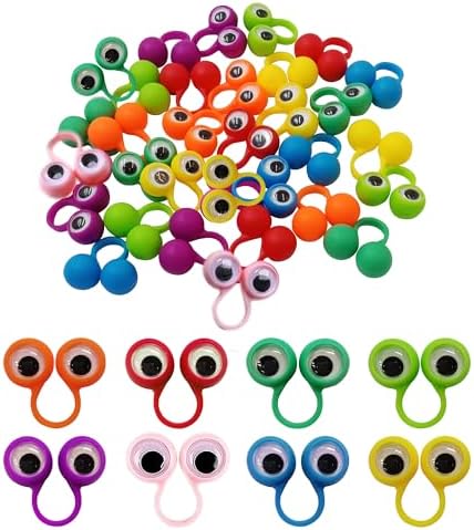 Eye Finger Puppets with Wiggly Eyeballs 32 Pieces Pack