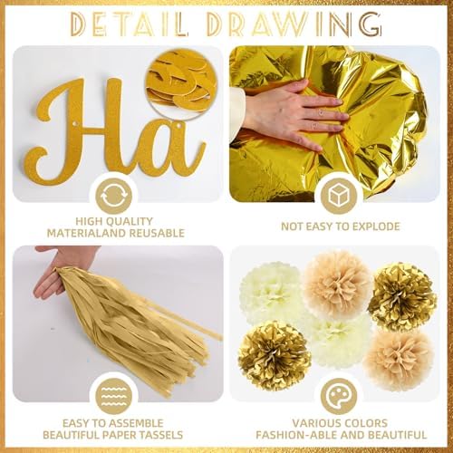 Gold Engagement Party Decorations Set