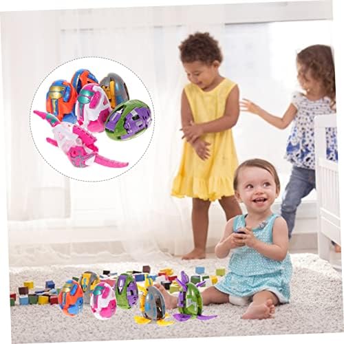 6Pcs Dinosaur Deformation Egg Fun Transforming Models for Educational Play