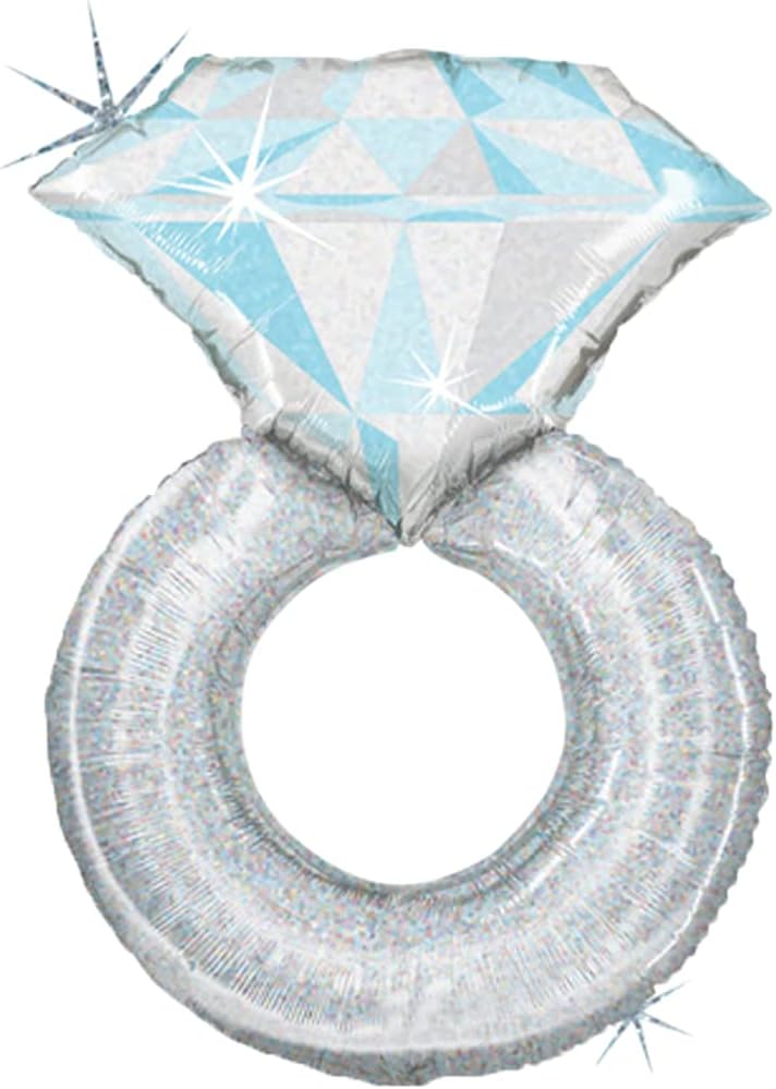 Sparkling Diamond Ring Jumbo Foil Balloon 38