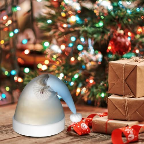 Bird Love Heart Art1 Christmas Santa Hat Plush for Adult
