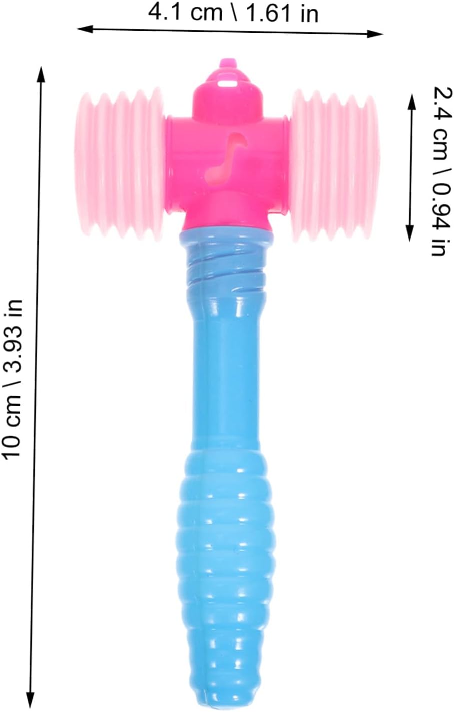 IMIKEYA 10pcs Squeaky Plastic Hammer Toys for Kids