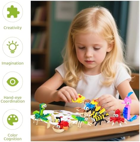 CASRRA 36 Packs Mini Building Blocks for Kids 4-8