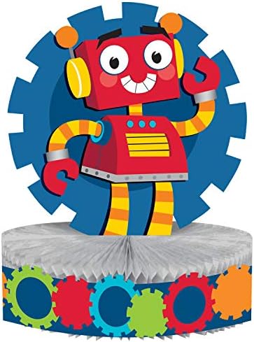Creative Converting 332226 Robot Centerpiece Decor