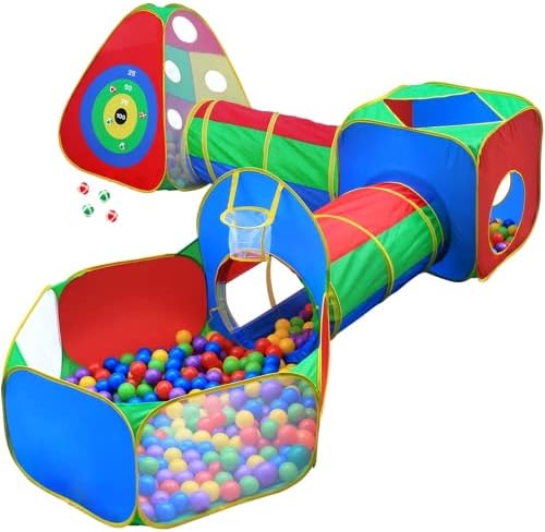 Hide N Side 5pc Kids Ball Pit Tents and Tunnels Playset