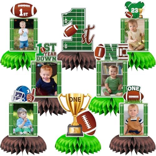 First Year Down Football Honeycomb Centerpieces