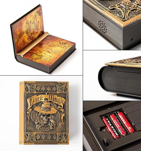 Halloween Decorations Spell Book with Sound and Light