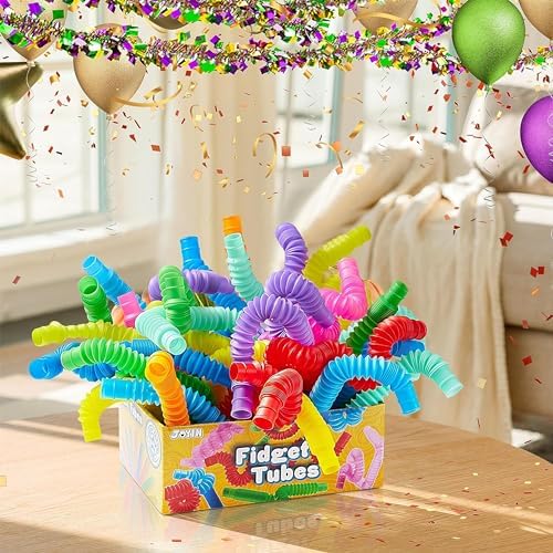 JOYIN 18 Pack Pop Tubes Sensory Toys for Kids