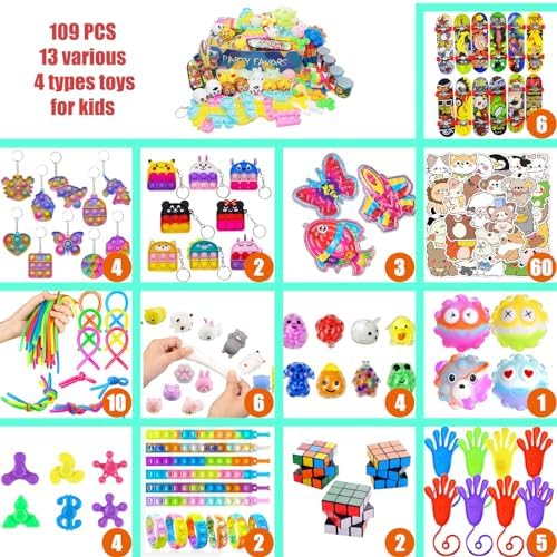 109 PCS Premium Party Favors Toys Set for Kids